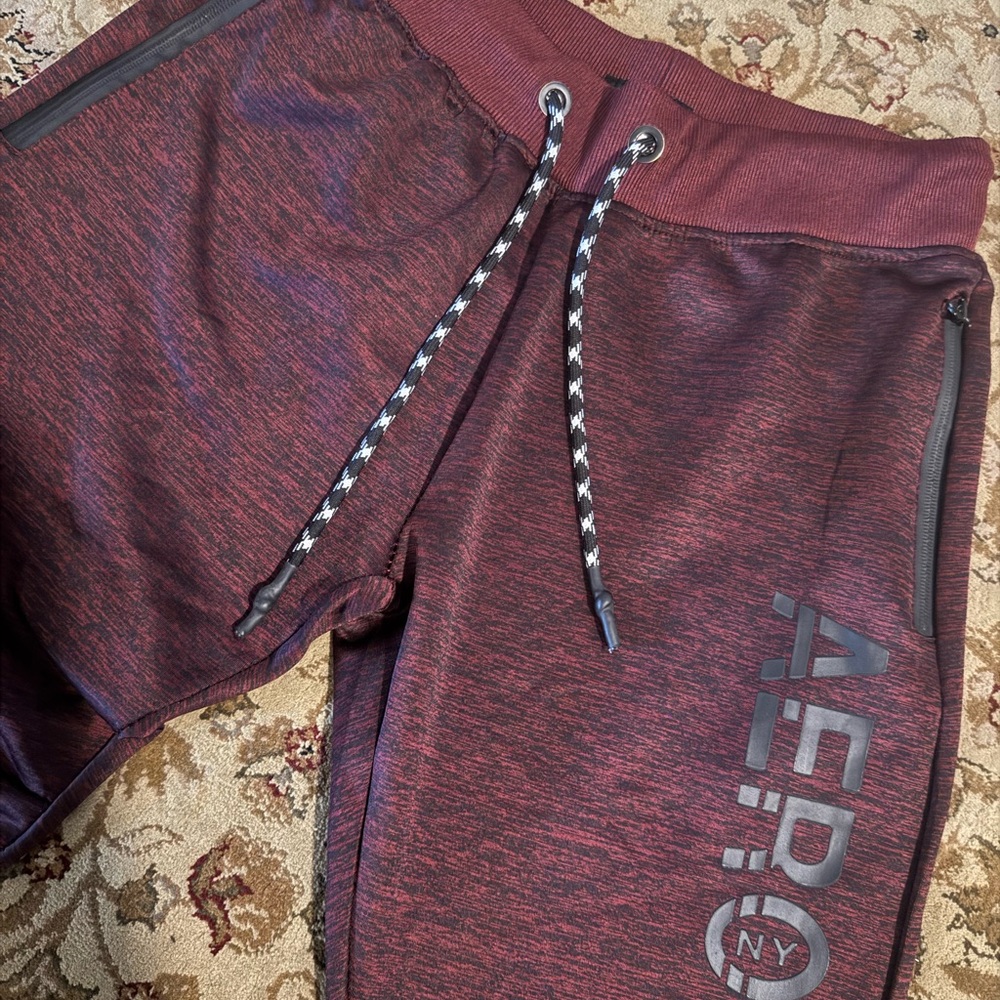 Aeropostale Burgundy Ribbed Top